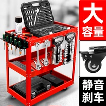 Green Forest Tool Trolley Small Cart Multifunction Hand Push Box Maintenance Set Items Containing Shelf Floor Mobile Cabinet Steamers Workshop