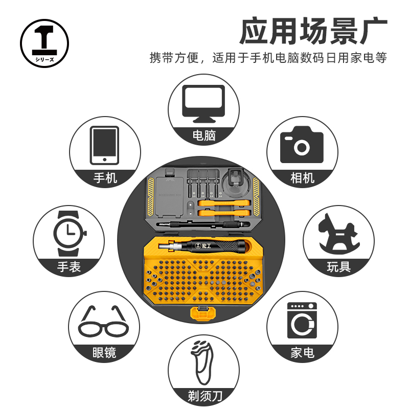 绿林螺丝刀套装一字十字家用多功能螺丝批组套梅花三角小起子工具