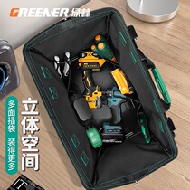 Green forest kit sturdy and durable electrician special special large number carpentry tool bag abrasion-proof handbag Canvas Thickened