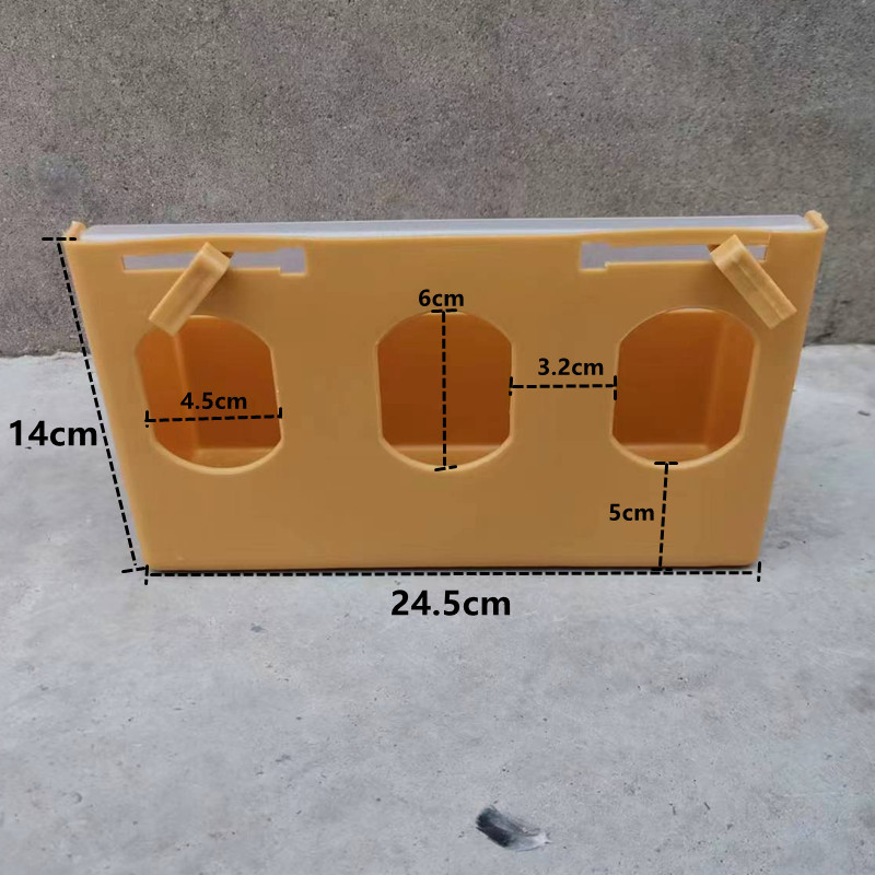鸽子用品用具多用槽料槽挂盒食槽挂槽水槽水盒食盒鸽食槽防撒食盒-图1