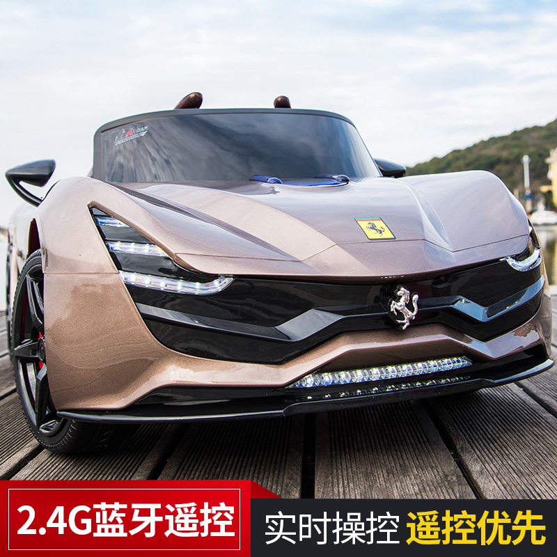 艳昂童车专营店儿童电动车新款宝宝摇摆汽车四轮遥控剪刀门跑车小孩玩具车可坐人2