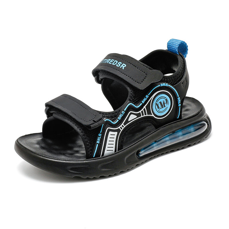 男童凉鞋2025新款夏季儿童软底防滑中大童男孩鞋子学生真皮沙滩鞋,淘宝优惠券,粉丝福利购,淘宝优惠卷