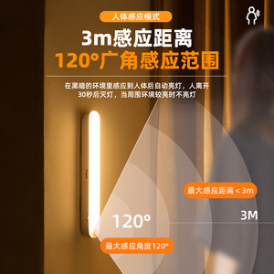 OPPLE欧普人体感应夜灯LED充电两用长续航人来即亮智能感应灯
