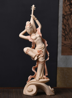 陶瓷人物美女玄关敦煌飞天工艺品