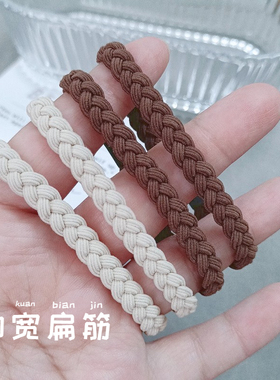 奶咖色发圈高弹气质简约头绳发圈