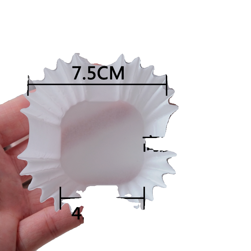 High temperature resistant 100 square cake cups oil paper holder paper pad oil-proof Christmas cookie wrapping paper disposable