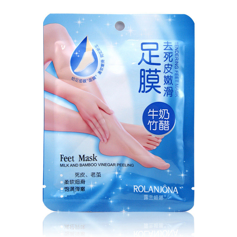 露兰姬娜牛奶竹醋去死皮嫩滑足膜 露兰姬娜世纪恒昌足膜