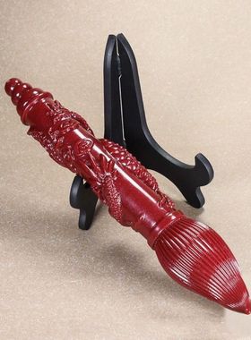 高含量紫金砂盘龙护柱朱砂文昌笔桌面客厅装饰大笔摆件金榜题名