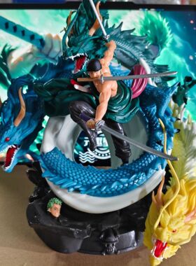 海贼王三龙索隆黑金三刀流手办