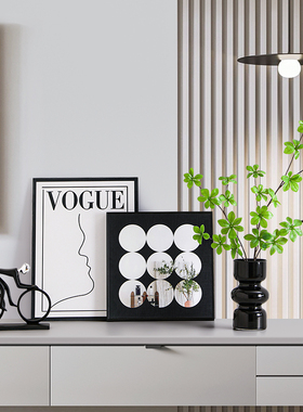 电视柜摆件客厅玄关鞋柜装饰品轻奢高档花瓶装饰画房间改造小物件