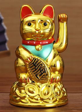 猫新款中国大陆全身都是塑料摆件店铺开业收银台家居客厅创意礼品