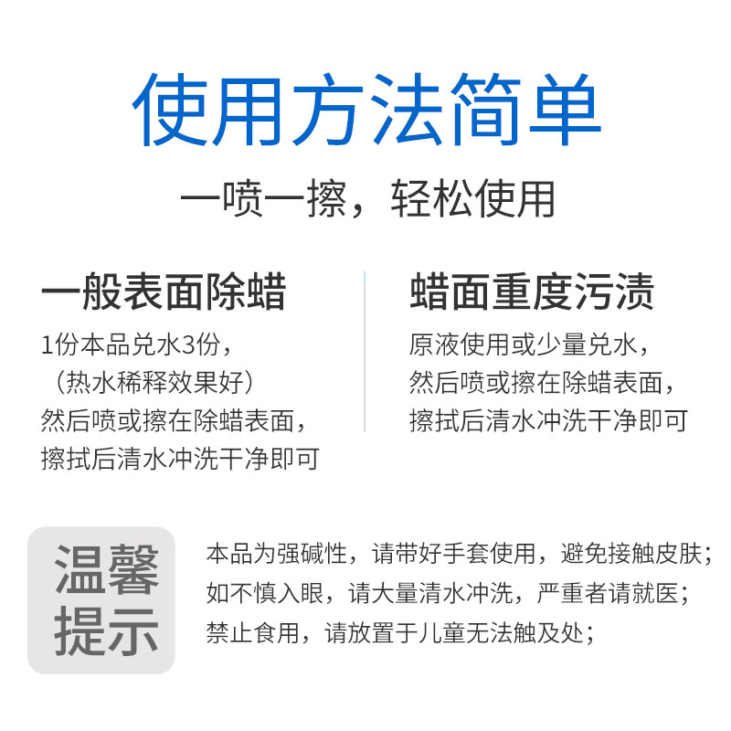 新瓷砖强力起蜡水地板地面专用除蜡剂工厂医院重新打蜡清洁除蜡水-图1