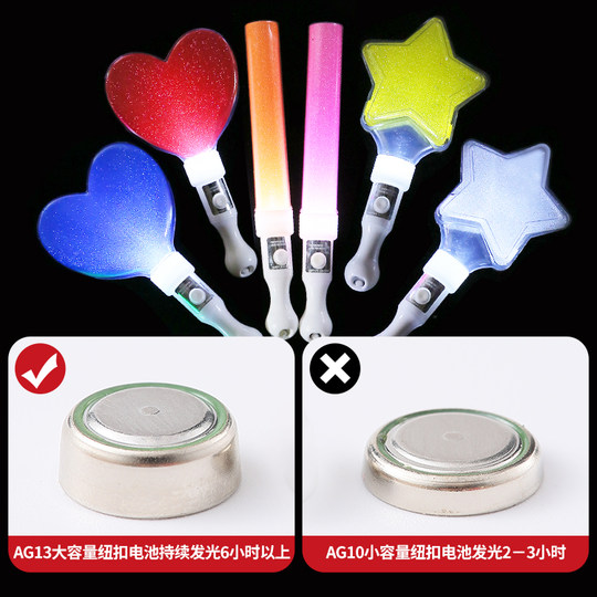 Konzert-Leuchtstab, Party, festliche Atmosphäre, Requisiten, Leuchtstab, Bühnenaufführung, Glühen, kurze fünfzackige Stern-Handlampe