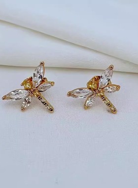 女黄铜小众设计田园风高级感微镶