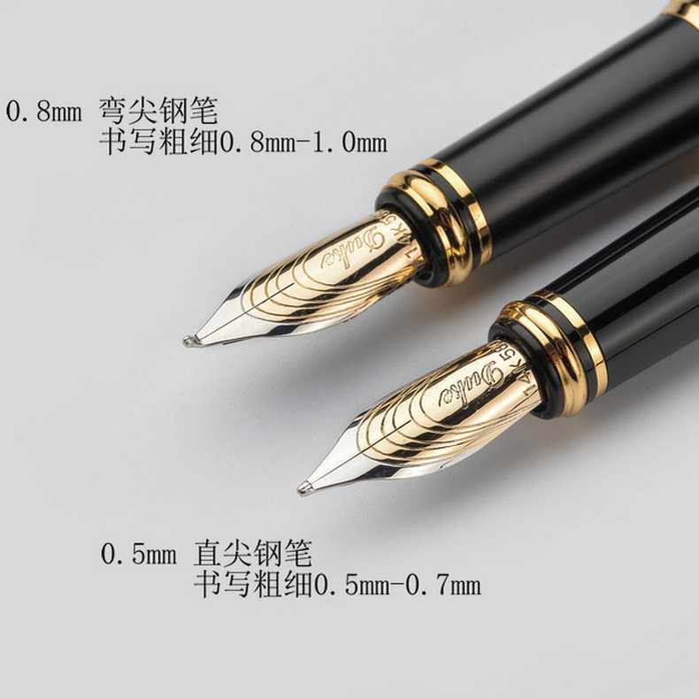 正品德国Duke公爵钢笔大将军14K金笔墨水笔 绘画书法成人练字弯尖美工笔弯头金笔企业商务送礼节日老师礼品