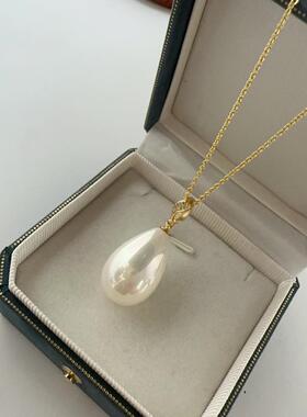 南洋母贝珍珠澳白色正圆项链