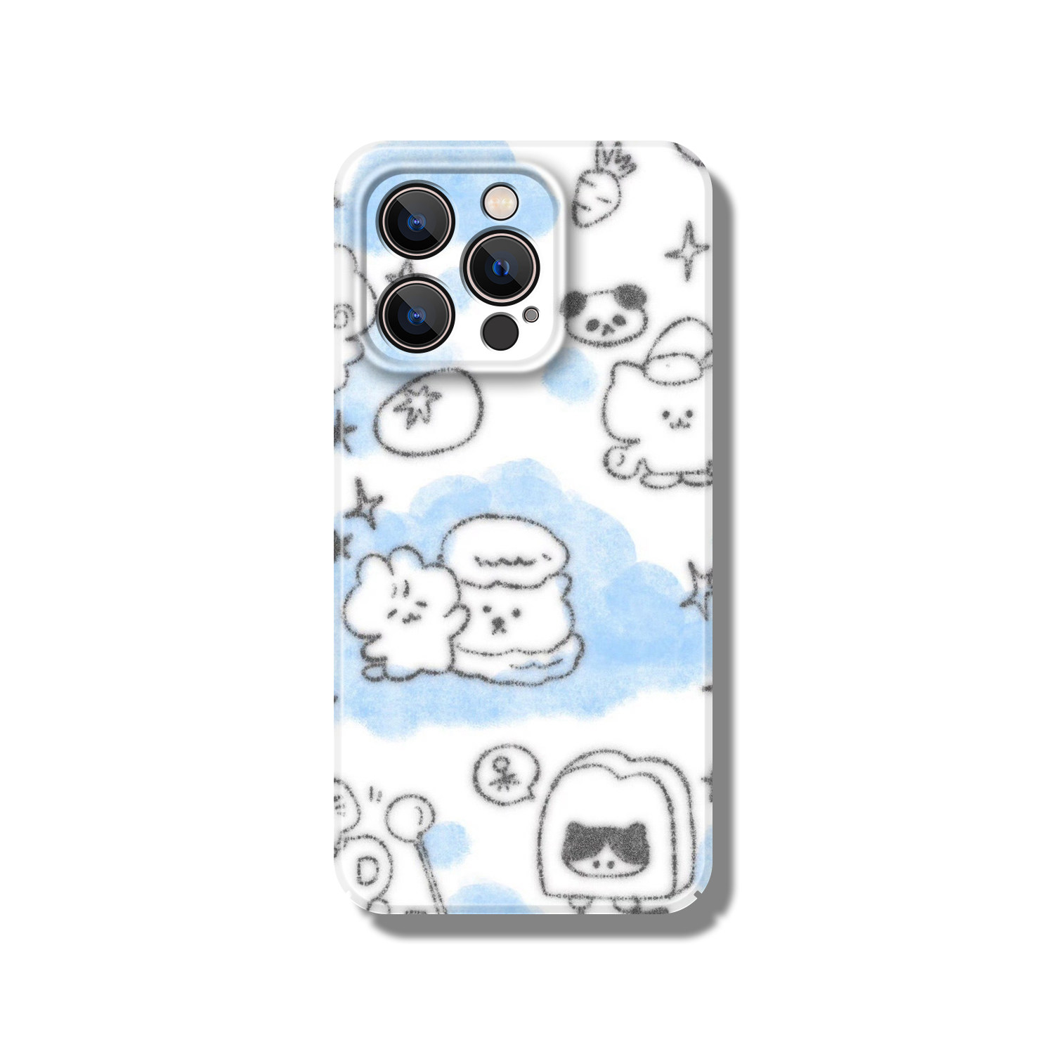 ins古早风复古可爱插画适用苹果15promax手机壳iPhone14少女13菲林硬壳12全包XR华为mate荣耀oppo小米vivo