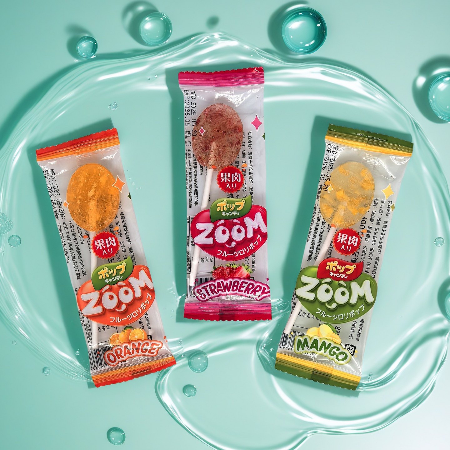 越南进口youc1000混合水果口味含果肉什锦棒棒糖零食糖果9支装,淘宝优惠券,粉丝福利购,淘宝优惠卷