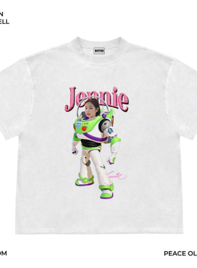 Mottled斑驳 只做美式复古重磅 可爱jennie辣妹风y2k美潮短袖T恤