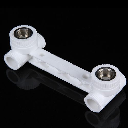 PPR管件双联体1/2直接弯头三通20 25内丝内牙热熔4分家用水管配件 - 图0