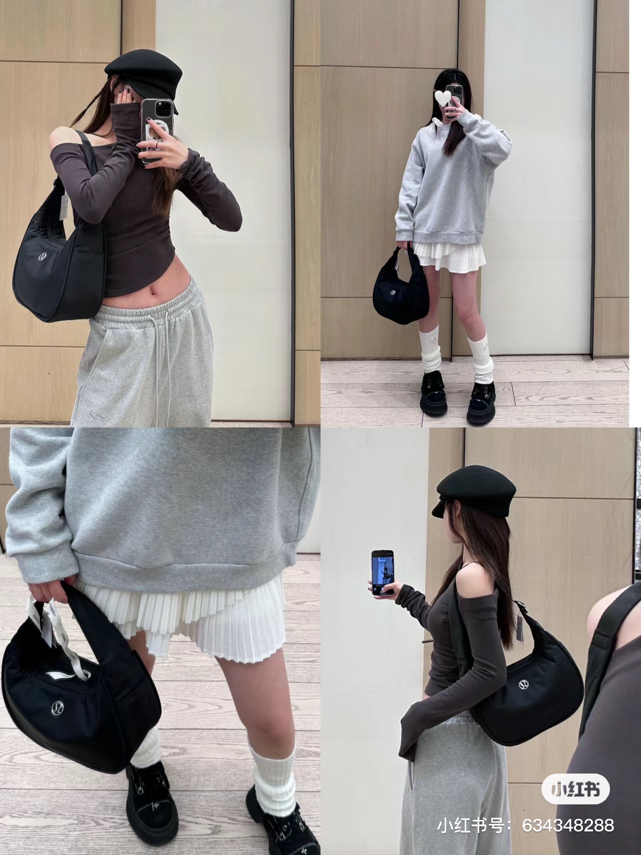 正品Lululemon Mini Shoulder Bag 4L女士肩带可调节单肩包防水 - 图1