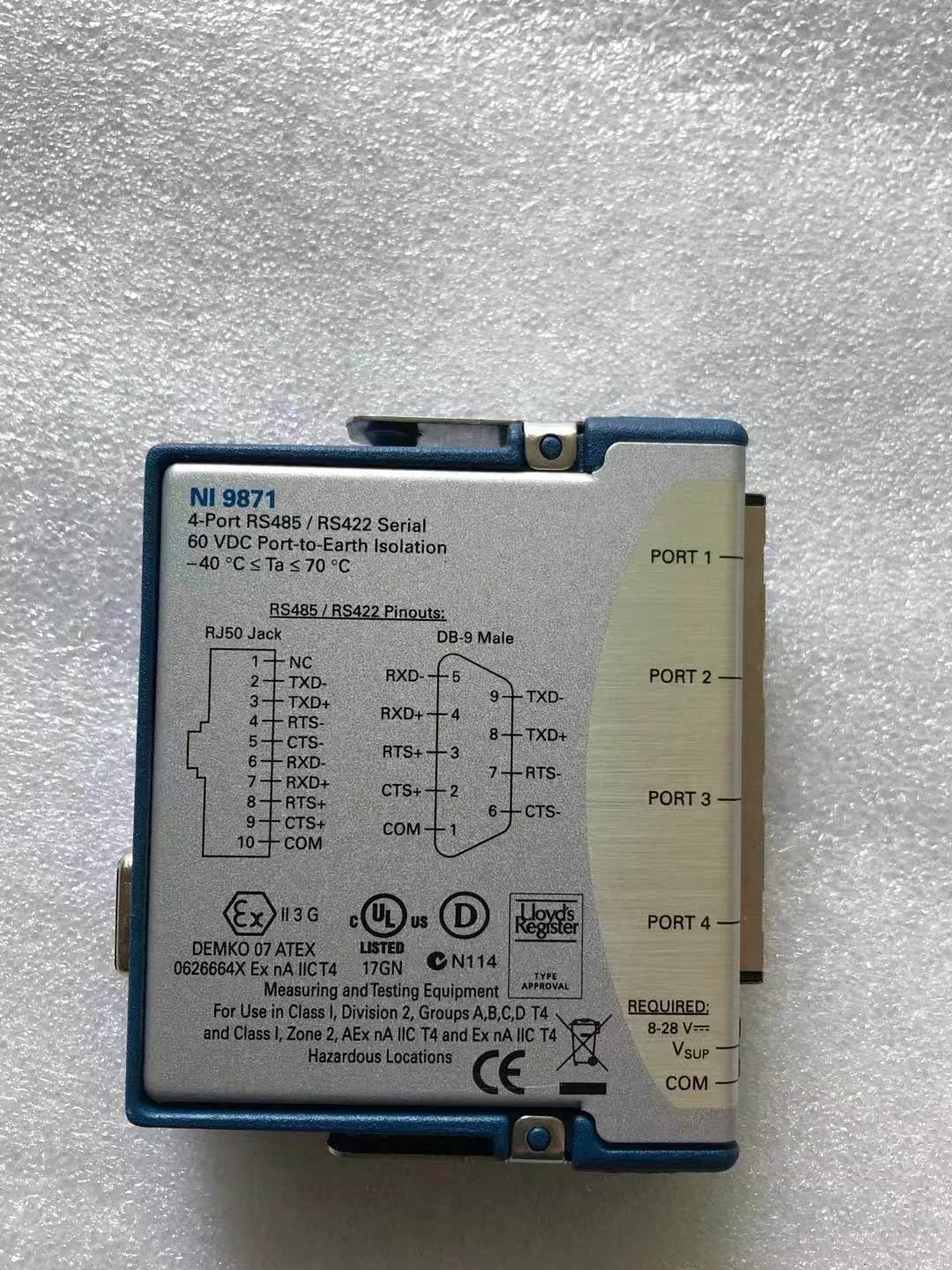 二手现货 NI9871串行仪器控制模块C系列4端口RS485/RS422串行端口 - 图0