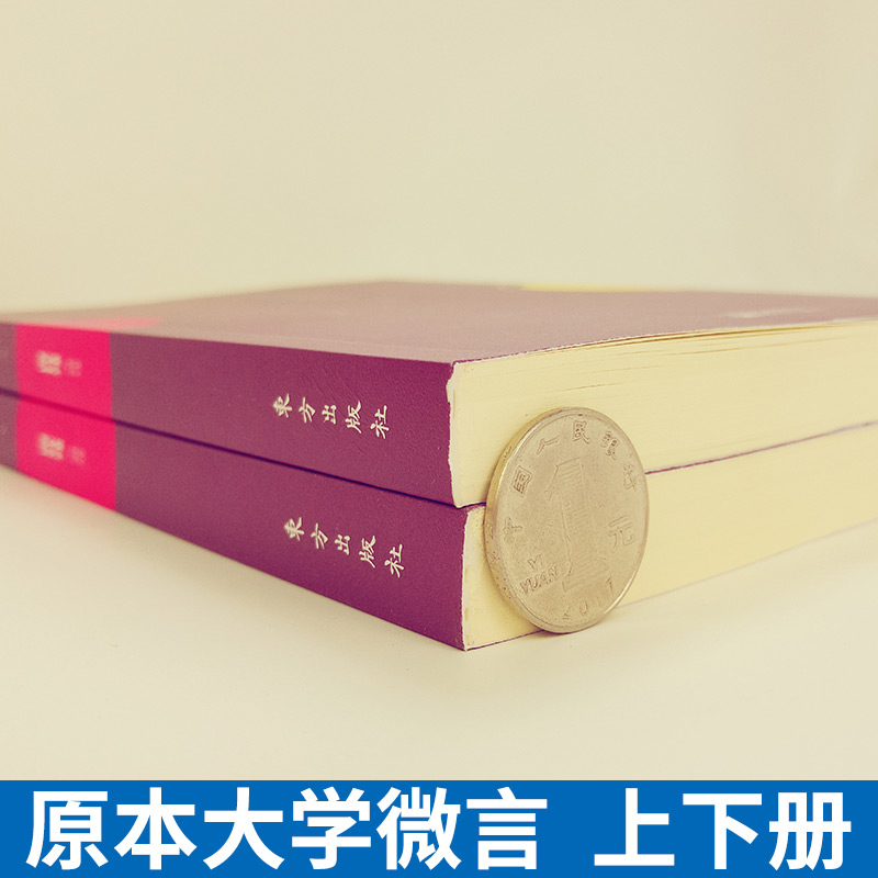 【8~9成新】现货正版 原本大学微言(上下)南怀瑾著 原本大学所包含的微言大义 中国古代哲学智慧 精读详解 大中庸论语孟子 - 图1