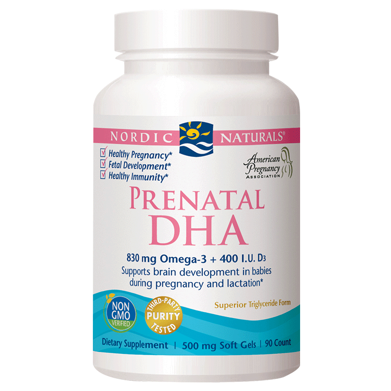 美国挪威小鱼孕期孕妇专用dha补脑 NordicNaturals海外孕产妇DHA