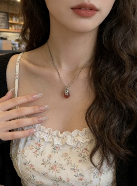 韩国爆款s925泰银爱心项链小贝儿