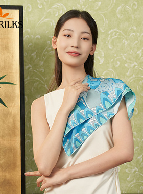 eorilks意敖瑞中国风女领巾真丝