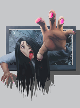 壁纸立体万圣节墙画设计定制