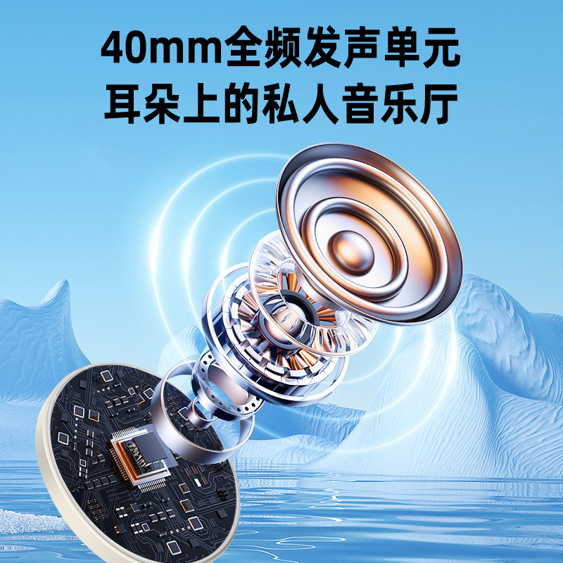 艾本P5ANC主动降噪无线蓝牙耳机电竞游戏专用头戴式手机电脑通用