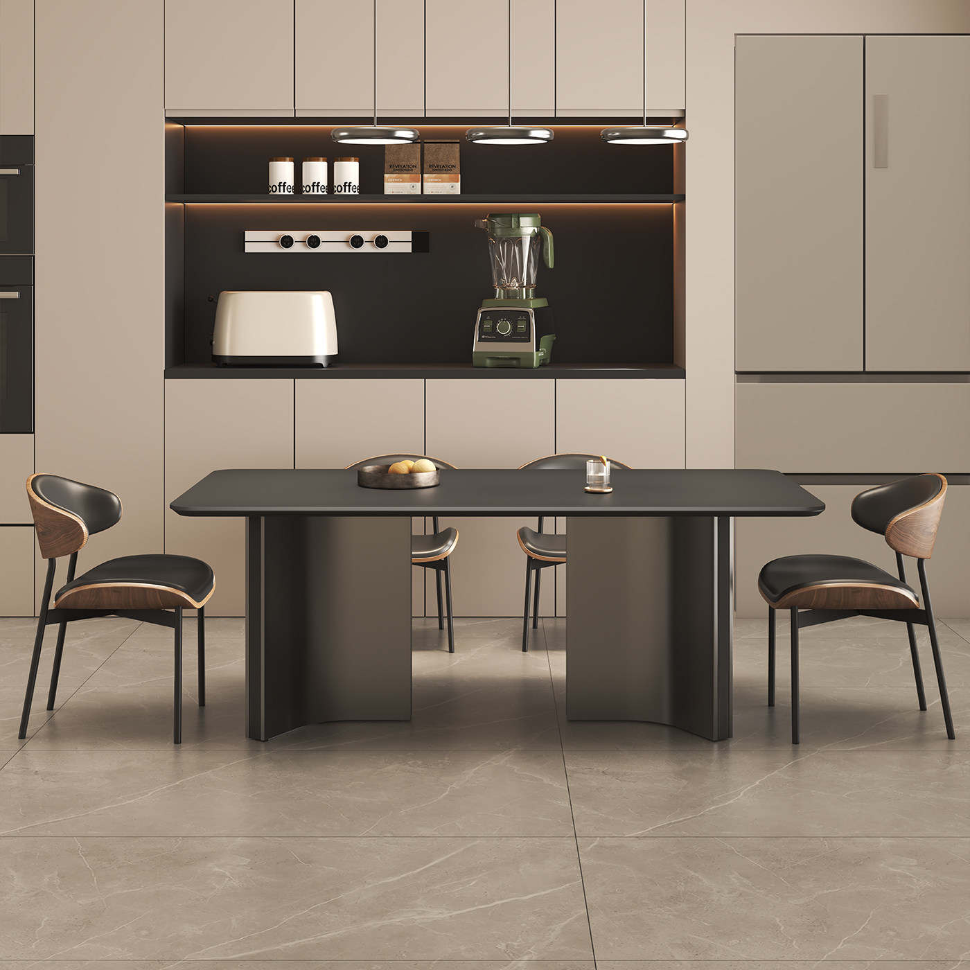 意式极简小户型长方形家用客厅现代简约岩板餐桌饭桌餐椅组合桌子,淘宝优惠券,粉丝福利购,淘宝优惠卷