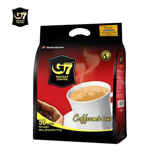 越南原装进口中原g7咖啡原味三合一速溶咖啡香浓800g装50条袋装正 - 图0