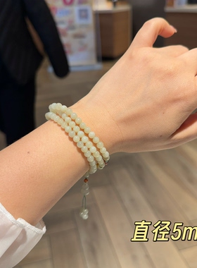 新款玉石温柔时尚高级感气质精致甜美复古手链手串7869