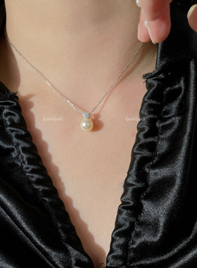 古丽古丽仿珍珠银锁骨链锁骨链