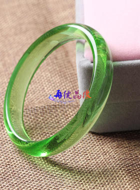 时尚风绿色水晶龙凤特价包邮手镯