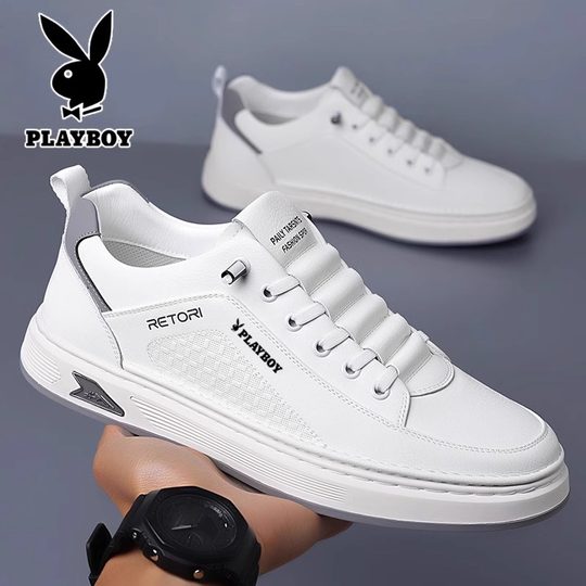 Playboy genuine leather breathable casual shoes