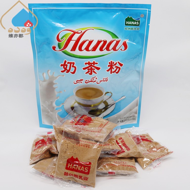 新疆哈纳斯奶茶粉390g咸味小包装速溶阿勒泰特产HANAS袋装老包装 - 图3
