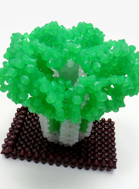 精品串珠招财玉白菜成品摆件亚克力水晶手工创意送祝福玉白菜饰品