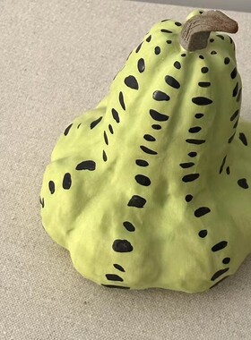 现代简约陶瓷南瓜梨软装摆件