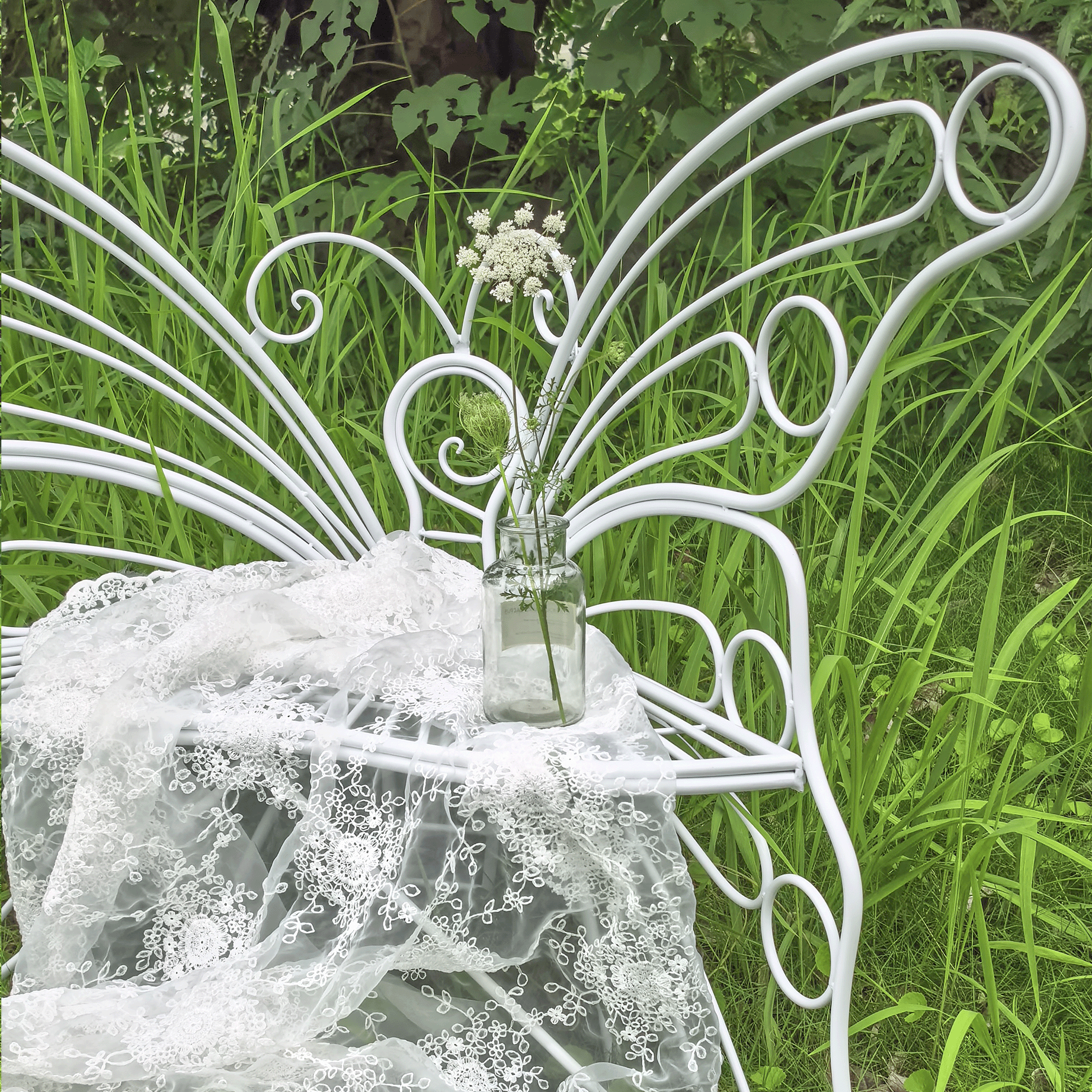 户外庭院蝴蝶铁艺椅家用室外花园阳台休闲凳子民宿创意装饰椅子,淘宝优惠券,粉丝福利购,淘宝优惠卷