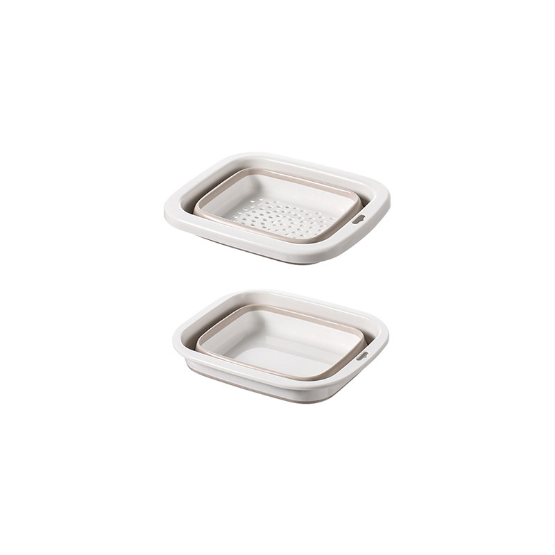 便携可折叠洗菜盆沥水篮套装厨房挂式食品用双层可伸缩漏水淘菜盆,淘宝优惠券,粉丝福利购,淘宝优惠卷