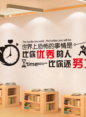班级文化墙贴励志标语教室装饰