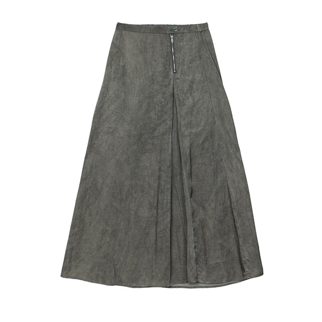 Multi-colored vintage rayon skirt