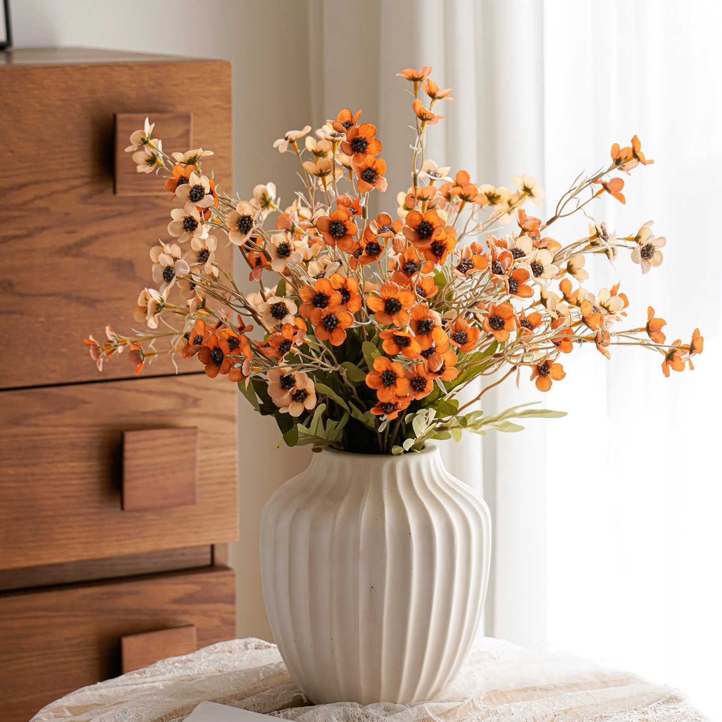高级感逼真田园小苏梅假花仿真花花艺摆件客厅餐桌花摆花干花摆设,淘宝优惠券,粉丝福利购,淘宝优惠卷
