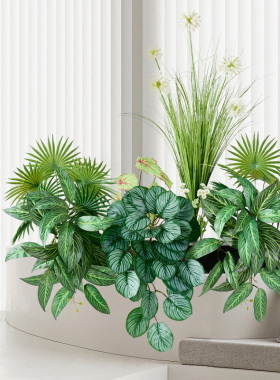 仿真植物造景材料小草仿生绿植