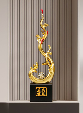 风生水起桌面摆件轻奢招财家居