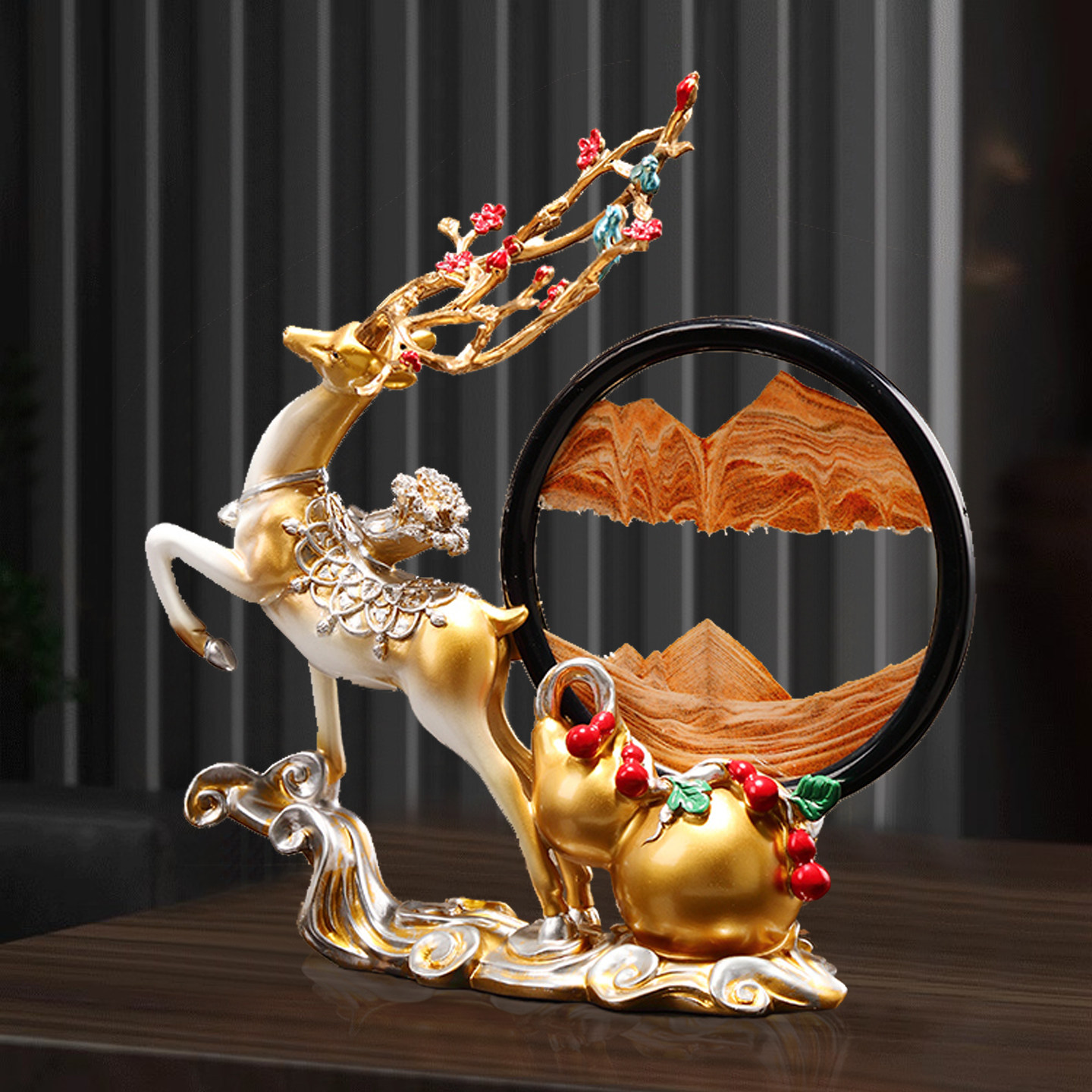 2025新款高端大气上档次酒柜摆件玄关客厅轻奢高档装饰品招财礼品,淘宝优惠券,粉丝福利购,淘宝优惠卷