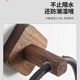 Walnut hole-free towel ring bathroom bathroom solid wood towel rack creative hanger storage rack